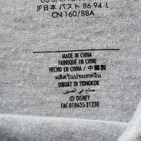 Disney X Wing Starfighter Star Wars Hooded Tee Mens Unisex Sz S Gray Long Sleeve - Picture 9 of 9